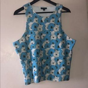 ❗️NWOT❗️TOPSHOP Flower Stretchy Crop Top